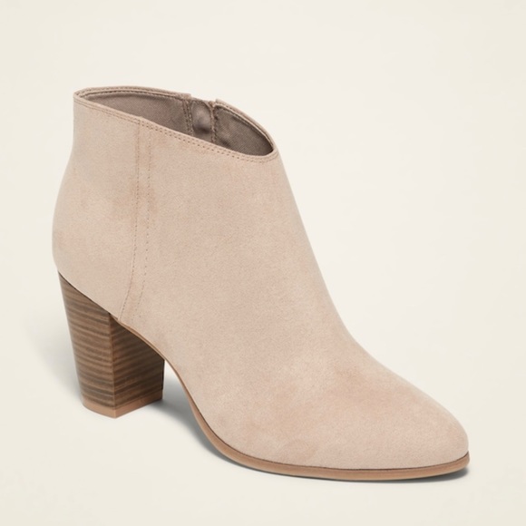 Old Navy Shoes - NWOB Faux-Suede High-Heel Booties for Women